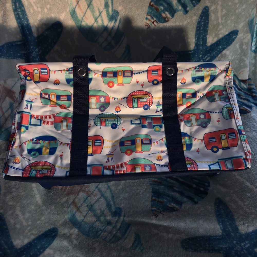 Thirty-One Large Utility Tote/ Happy Campers